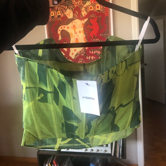 Miaou leia top in stone green - Picture 2 of 5